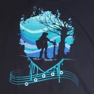 [3XL] Gildan Legend of Zelda Graphic Tee - Ocarina of Time - Serenade of Water